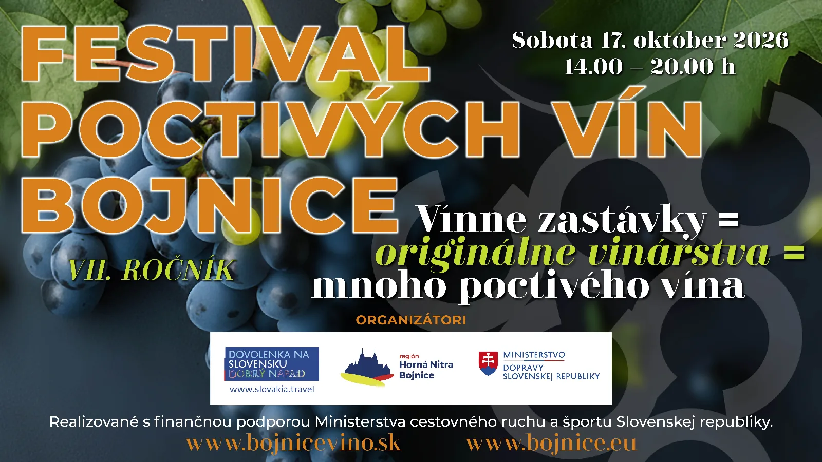 Plagát: Bojnický festival poctivých vín 2026